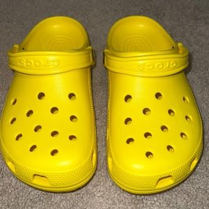 yellow women’s crocs